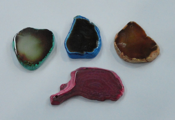 NGP1200 30*50mm - 45*70mm freeform agate gemstone pendants wholesale