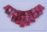 NGP124 Dyed rhodochrosite gemstone pendants set jewelry wholesale