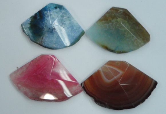 NGP1253 35*45mm - 40*55mm freeform agate gemstone pendants wholesale