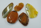 NGP1256 25*40mm - 50*65mm freeform agate gemstone pendants wholesale