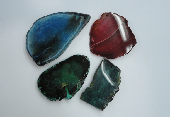 NGP1262 40*50mm - 50*70mm freeform agate gemstone pendants wholesale