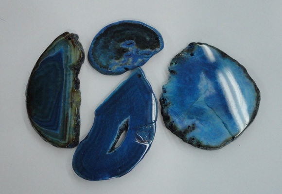 NGP1265 40*55mm - 60*80mm freeform agate gemstone pendants wholesale