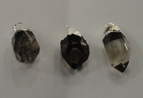 NGP1354 15*35mm - 20*40mm faceted nuggets smoky quartz pendants