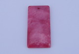 NGP136 2pcs 30*40mm rectangle dyed white jade gemstone pendants