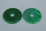 NGP1373 7*50mm - 8*55mm donut agate gemstone pendants