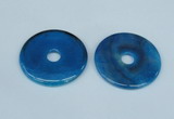 NGP1374 7*50mm - 8*55mm donut agate gemstone pendants