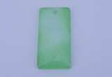 NGP138 2pcs 30*40mm rectangle dyed white jade gemstone pendants