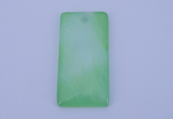 NGP138 2pcs 30*40mm rectangle dyed white jade gemstone pendants