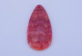 NGP141 2pcs 30*60mm teardrop dyed rhodochrosite gemstone pendants