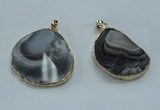 NGP1449 30*40mm - 35*45mm freeform botswana agate pendants