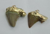 NGP1456 20*30mm - 25*35mm shark teeth pendants wholesale