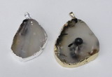 NGP1481 35*45mm - 45*55mm freeform montana agate pendants