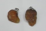 NGP1500 20*30mm - 25*50mm nuggets red agate gemstone pendants