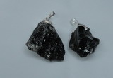 NGP1501 20*30mm - 25*50mm nuggets smoky quartz pendants