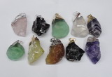 NGP1506 20*30mm - 25*50mm nuggets mixed quartz pendants