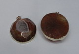 NGP1526 50*55mm - 55*60mm freeform druzy agate pendants