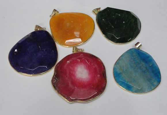 NGP1535 45*55mm - 50*60mm freeform agate gemstone pendants