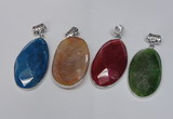 NGP1541 32*58mm - 35*62mm freeform agate gemstone pendants