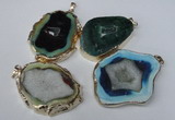 NGP1552 35*40mm - 45*55mm freeform druzy agate pendants