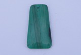 NGP157 2pcs 28*55mm trapezoid synthetic malachite pendants