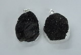 NGP1597 30*35mm - 35*40mm freeform druzy agate pendants