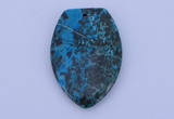 NGP162 2pcs 30*45mm fashion dyed chrysocolla gemstone pendants