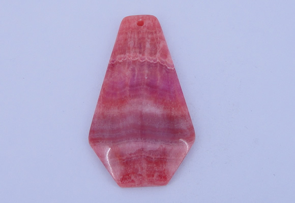 NGP166 2pcs 35*60mm dyed rhodochrosite gemstone pendants