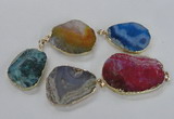 NGP1672 30*40mm - 35*45mm freeform agate gemstone pendants