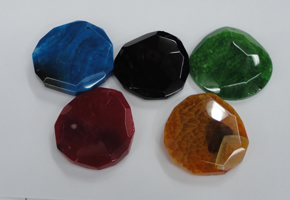 NGP1770 40*45mm - 50*55mm freeform agate gemstone pendants