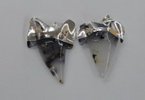 NGP1777 35*45mm - 38*55mm teeth-shaped agate gemstone pendants