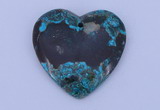 NGP184 38*38mm heart chrysocolla gemstone pendant jewelry