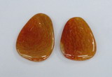 NGP1863 40*52mm - 40*58mm freeform agate gemstone pendants