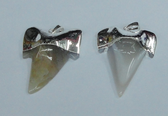 NGP1888 35*45mm - 38*55mm teeth-shaped agate gemstone pendants