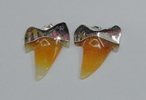 NGP1889 35*45mm - 38*55mm teeth-shaped agate gemstone pendants