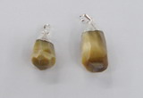 NGP1915 14*30mm - 15*35mm faceted nuggets golden tiger eye pendants