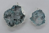 NGP2104 40*50mm - 55*65mm freeform druzy agate gemstone pendants