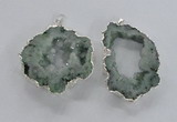 NGP2105 40*50mm - 55*65mm freeform druzy agate gemstone pendants