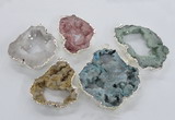 NGP2106 40*50mm - 55*65mm freeform druzy agate gemstone pendants