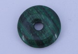 NGP215 5*25mm fashion dyed malachite gemstone donut pendant