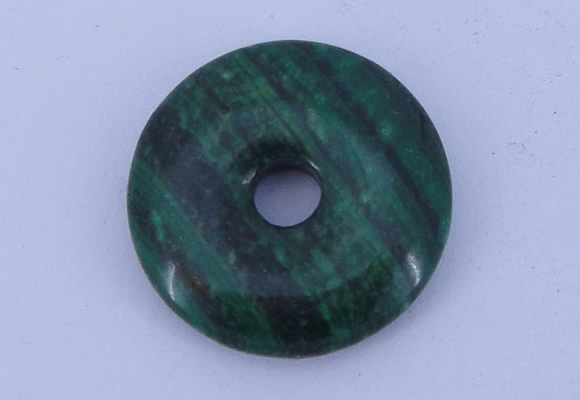 NGP215 5*25mm fashion dyed malachite gemstone donut pendant