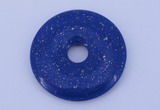 NGP218 7*50mm fashion dyed lapis lazuli gemstone donut pendant