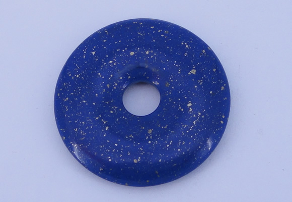 NGP218 7*50mm fashion dyed lapis lazuli gemstone donut pendant