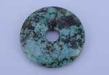 NGP220 7*40mm fashion african turquoise gemstone donut pendant