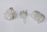 NGP2254 20*30mm - 25*35mm nuggets druzy quartz pendants