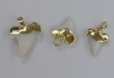 NGP2320 18*25mm - 25*30mm teeth-shaped shell pendants