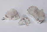 NGP2329 20*30mm - 25*35mm nuggets druzy quartz pendants