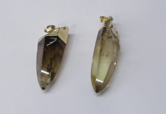 NGP2409 14*35mm - 16*50mm sticks quartz pendants wholesale