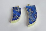 NGP2444 18*40mm - 20*50mm horn sea sediment jasper pendants