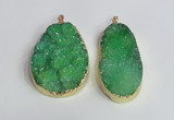 NGP2474 45*55mm - 50*65mm freeform druzy agate pendants wholesale