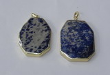 NGP2518 30*40mm - 35*45mm freeform lapis lazuli gemstone pendants